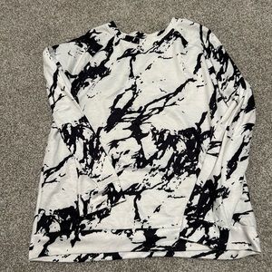 White Marble Crew Sweatshirt